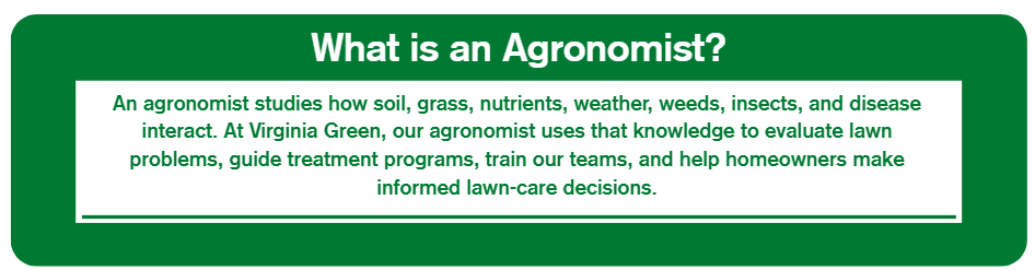 Virginia Green lawn care illustration